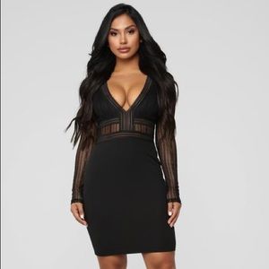 NEW Lace Mini Dress Black